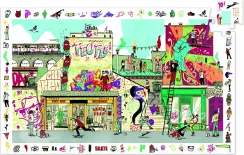 Puzzle observatie Djeco Street art 