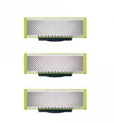 Set De 3 Lame Philips Cu Sistem Dublu De Protectie Tehnologie Urmarire Contur Design Compact Culoare Verde 