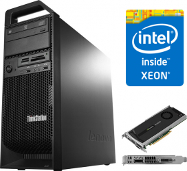 Workstation LENOVO ThinkStation S30 Intel Xeon 6-Cores E5-1650v2 3.90 GHz 32 GB DDR3 128GB SSD + 1 TB HDD Placa Video nVidia Quadro K2000 