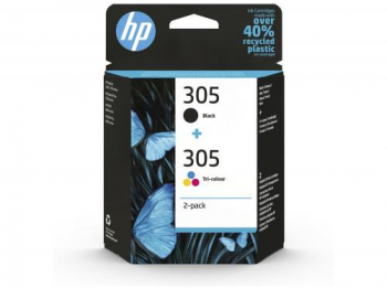 Kit Cartus Cerneala HP 305 Tri-Color-Black