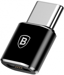 Adaptor Baseus OTG microUSB - USB-C negru - Negru 