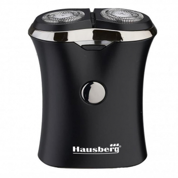 Aparat de ras electric reincarcabil Hausberg HB-74 cu 2 baterii 350 mah Negru 