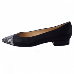 Balerini dama din piele naturala Geox D829BB-C0210-01-06 negru 