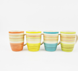 CANA CERAMICA 285 ML SARA ART OF DINNING BY HEINNER MIX 4 CULORI IN BAX 