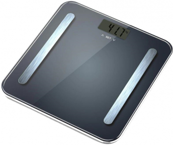 Cantar de baie Hausberg HB-6004NG 180kg Afisaj Led inchidere automata putere 6V Negru 