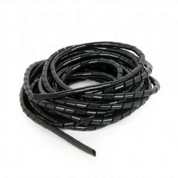Folie spiralata GEMBIRD lungime 10m diametru 12mm pentru protectie cabluri negru and CM-WR1210-01 and 