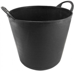 Galeata rotunda flexibila neagra 55 L 