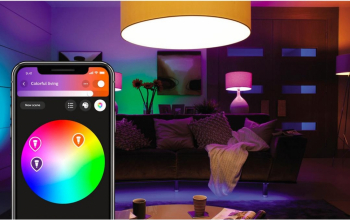 Kit de baza Philips Hue Kit-ul contine 3 becuri E27 1x bridge 2x intrerupator cu variator Hue ambianta alba-color 1x cablu de retea
