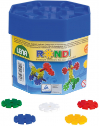 LENA - SET CONSTRUCTII RONDI - 170 PCS / 25 MM - 35945 