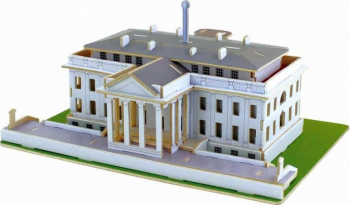 Puzzle 3D Casa Alba Lemn 73 piese 