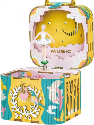 Puzzle 3D Cutie Muzicala Balerina Lemn 52 de piese 
