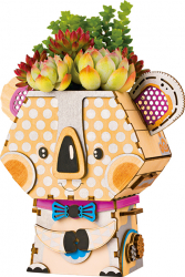 Puzzle 3D din lemn Ghiveci - koala 65 piese 