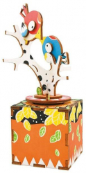 Puzzle 3D Mecanic Cutiuta muzicala Cantec in copac 33 piese 