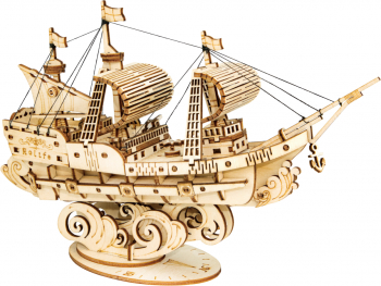 Puzzle 3D Sailing Ship Lemn 118 piese 