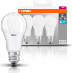 Set 3 becuri Led Osram E27 14W 1521 lumeni lumina neutra 4000K durata de viata 10.000 ore clasa energetica A++ 