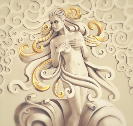 Tablou canvas Zeita marmura chip femeie 3 60 x 60 cm 