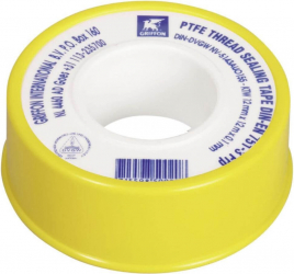 Banda Teflon Griffon 12m x 12mm x 0.1mm PTFE Alb - TEM220000 