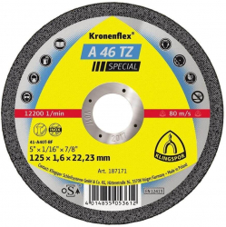 Disc Debitare Klingspor A46TZ Special Inox 125 x 1 6 x 22mm - TEM530313 