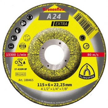 Disc Polizare Klingspor A24 Extra Metal 115x6x22mm 