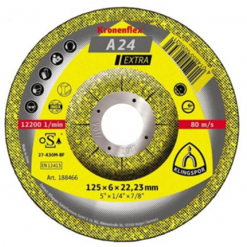 Disc Polizare Klingspor A24 Extra Universal Metal 125x6x22mm 