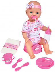 Papusa Simba New Born Baby Baby Doll 43 cm cu accesorii 