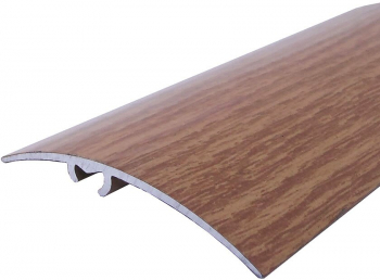 Profil de Trecere cu Functie Dubla cu Surub Ascuns Aluminiu 50 mm x 0.9 m Culoare Nuc - TEM579417 