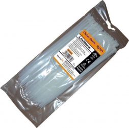 Set Coliere Fixare Nylon 3.6 x 200mm 100 Buc/Set Alb - TEM290402 