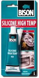 Silicon Termorezistent Bison High Temp 60 ml Rosu Mastic Siliconic Rezistent la Temperatura Ridicata - TEM425100 