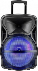 Boxa Portabila Iluminata LED 15 Inch 50W RMS USB/SD/BT/FM 