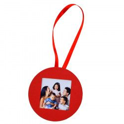 Decoratiune glob personalizata pentru pomul de Craciun in forma rotunda 