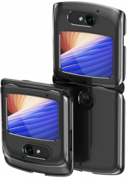 Husa de protectie din silicon pentru Motorola Razr 5 G Negru-Transparent ERT-BBL4078 