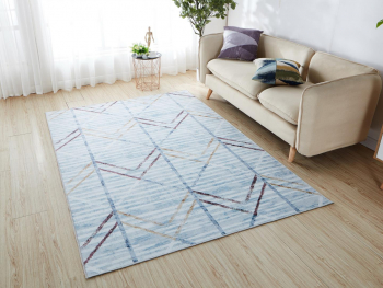 Covor Heinner cu print digital 3D 70x140 cm Ash 