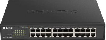 SWITCH PoE D-LINK Smart 24 porturi Gigabit 12 PoE IEEE 802.3af/at carcasa metalica rackabil and DGS-1100-24PV2 and include timbru