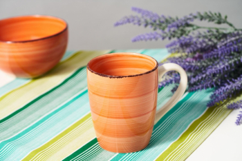 CANA CERAMICA 354 ML GALA ORANGE 