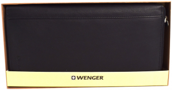 Portofel Wenger din piele nappa 24 x 13 x 4 cm negru 