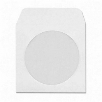 Set 100 Plicuri Albe CD/DVD Maxell cu Fereastra-GP568620 