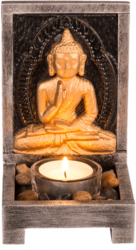 Suport pentru candela Buddha cu pietre decorative altar tailandez 