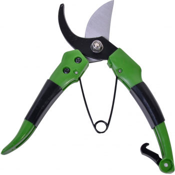 Foarfeca de gradina pentru plante din metal cu manere ergonomice 20 cm Negru/Verde 