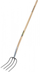 Furca for q cu 4 dinti din otel coada din lemn de frasin 135 cm 