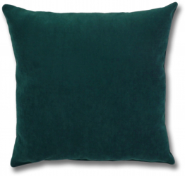 Perna decorativa patrata uni poliester si fibra poliester siliconizata verde 50 x 50 cm