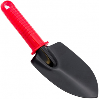 Sapaliga de gradina si balcon mica din metal 24 cm Negru/Rosu 