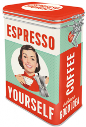 Cutie metalica cu capac etans - Espresso Yourself 