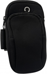 Husa armband sport pentru telefon 7 inch depozitare chei si casti Negru CRB-BBL4143 