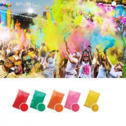Set 5 culori pudra Neon UV Holi 100gr/culoare 