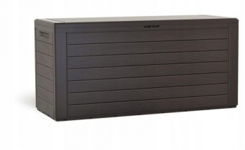 Lada depozitare de gradina maro inchis 116x44x55 cm Woodebox 