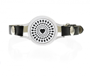 Bratara cu aromoterapie Neo WJ041 eco-friendly aliaj de zinc si piele ecologica 