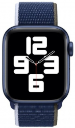 Curea pentru Apple Watch 38-40mm Bibilel Textil Albastru inchis SUN-BBL4175 