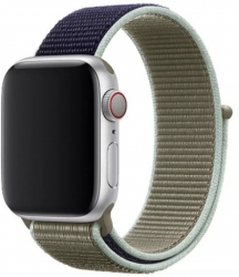 Curea pentru Apple Watch 42-44mm Bibilel Textil Gri-Neon SUN-BBL4180 