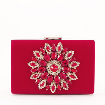 Geanta tip clutch rosu Mira