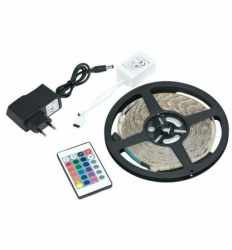 Banda LED cu telecomanda si 300 leduri lungime 5 m 